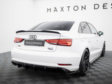 Maxton Design Rear Valance Audi A3 Sedan 8V Facelift (Version with single exhaust tips on one side)