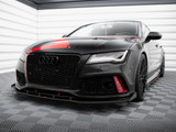 Maxton Design Street PRO Front Splitter + Flaps Audi A7 RS7 Look C7