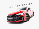 Maxton Design Street PRO Front Splitter + Flaps Audi RS3 Sedan 8Y Facelift