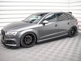 Maxton Design Street PRO Side Skirts Diffusers Audi S3 / A3 S-Line Sportback 8V Facelift