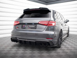Maxton Design Rear Side Splitters V.2 Audi S3 / A3 S-Line Sportback 8V Facelift