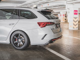 Maxton Design Rear Side Splitters V1 Skoda Octavia RS MK4 (2020-) - Carbon Look
