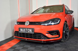 Maxton Design Front Splitter V.6 VW Golf 7 R / R-Line Facelift CARBON LOOK