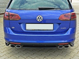 Maxton Design Central Rear Splitter VW Golf R Mk7 Estate - Carbon Look