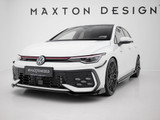 Maxton Design Front Splitter V.3 + Flaps Volkswagen Golf GTI / GTE / R-Line Mk8 Facelift
