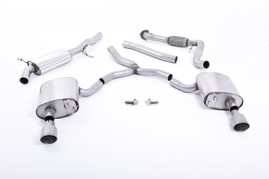 Milltek Cat-Back Exhaust for Audi A4 (B9) 2.0 TFSI Quattro