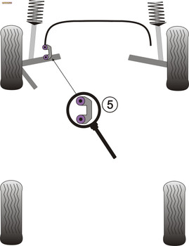 Powerflex Front Anti Roll Bar Link Bush - Phaeton (2002-2009) - PFF3-213-12