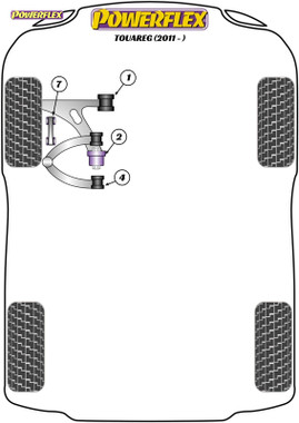 Powerflex Front Lower Wishbone Front Bush  - Touareg (2011 - ) - PFF85-1601