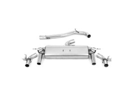 Milltek Cat-back - GPF Back - Cerakote Black GT-100 Tips - Non-Resonated - T-Roc - R 2.0TSI 300ps (with OPF/GPF)