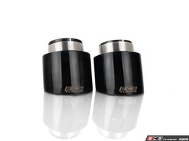 ECS Tuning 4" OE Fit Exhaust Tips - Black Chrome - Pair - Mk6/Mk7 GTI