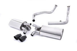 Milltek Cat-back Exhaust - Cerakote Black Tips. Exc. Rear Catalysts - Boxster - S 3.2 987 Gen1 - 2004-2009 - SSXPO121