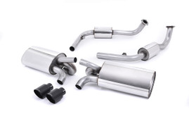 Milltek Cat-back Exhaust - Reesonated (quieter). Ceramic Black Tips - Boxster - S 3.4 987 Gen2 - 2009-2013 - SSXPO117