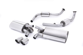 Milltek Cat-back Exhaust - Polished Tips. Exc. Rear Catalysts - Cayman - S 3.4 987 Gen1 - 2006-2009 - SSXPO120_1