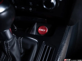 ECS Tuning Billet Power Port Plug - "Eject" - Red Anodized