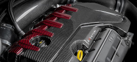 Eventuri Carbon Fibre Black and Red Engine Cover - RS3 Gen 2 / TTRS 8S / RS3 8Y