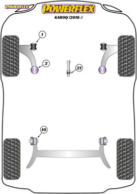 Powerflex Lower Torque Mount Small Bush - Karoq (2017 - ON)  PFF3-1321
