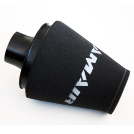 Ramair FB-101-BK-KIT - 70mm OD Neck - Polymer Base Neck Cone Air Filter With Silicone Coupler