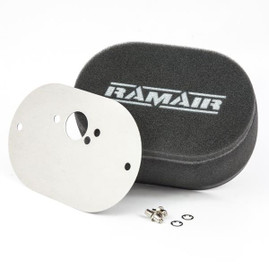 Ramair RS2-257-402 - Carb Air Filter With Baseplate SU HS2 1.25in (Mini Offset) 40mm Internal Height