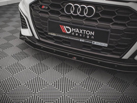 Maxton Design Gloss Black Front Splitter V.2 Audi S3 / A3 S-Line 8Y (2020-)