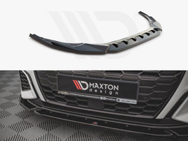 Maxton Design Gloss Black Front Splitter V.3 Audi S3 / A3 S-Line 8Y (2020-)