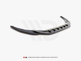 Maxton Design Gloss Black Front Splitter V.4 Audi S3 / A3 S-Line 8Y (2020-)