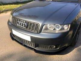 Maxton Design Gloss Black Front Splitter V.2 Audi A4 B6 S-Line (2000-2006)