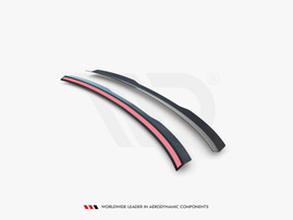 Maxton Design Gloss Black Spoiler Cap Audi A4 / A4 S-Line B8 / B8 Fl Sedan