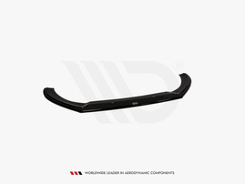 Maxton Design Gloss Black Front Splitter V.2 Audi A4 B8 (Preface) (2007-2011)