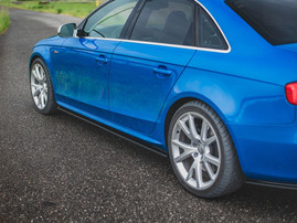 Maxton Design Gloss Black Side Skirts Diffusers Audi S4 / A4 / A4 S-Line B8 / B8 Facelift (2008-2015)