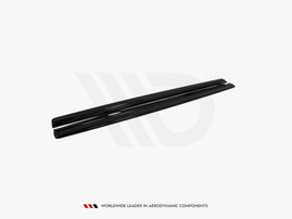 Maxton Design Gloss Black Side Skirts Diffusers Audi S5 / A5 / A5 S-Line 8T / 8T Fl