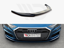 Maxton Design Gloss Black Front Splitter V1 Audi S6/ A6 S-Line C8 (2019-)