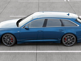 Maxton Design Gloss Black Side Skirt Diffusers Audi S6/ A6 S-Line C8 (2019-)