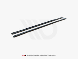 Maxton Design Gloss Black Side Skirts Diffusers Audi A7 C8 (2018-)