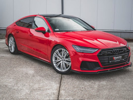 Maxton Design Gloss Black Side Skirts Diffusers Audi A7 C8 S-Line / S7 C8 (2017-)