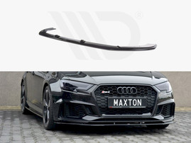 Maxton Design Gloss Black Front Splitter V.1 Audi RS3 8V Facelift Sportback (2017 - 20)