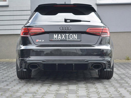 Maxton Design Gloss Black Rear Valance Audi RS3 8V Fl Sportback (2017-20)