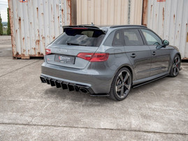 Maxton Design Gloss Black Rear Side Diffusers V2 Audi RS3 8V Sportback (2015-2016)