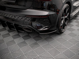 Maxton Design Black Street Pro Rear Side Splitters Audi RS3 Sportback 8Y (2020-)