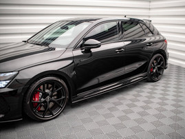 Maxton Design Black Street Pro Side Skirts Diffusers Audi RS3 Sportback 8Y (2020-)
