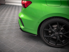 Maxton Design Black Street Pro Rear Side Splitters Audi RS3 Sedan 8Y (2020-)
