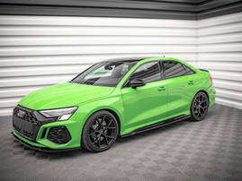 Maxton Design Gloss Black Side Skirts Diffusers Audi RS3 Sedan 8Y (2020-)