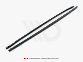 Maxton Design Gloss Black Side Skirts Diffusers Audi RS3 Sedan 8Y (2020-)