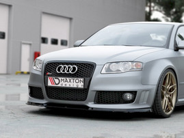 Maxton Design Gloss Black Front Splitter V1Audi Rs4 B7 (2006-2008)