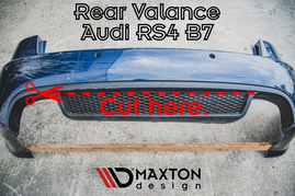 Maxton Design Gloss Black Rear Valance Audi Rs4 B7 (2006-2008)