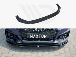 Maxton Design Gloss Black Front Splitter V.2 Audi Rs4 B9 (2017-2019)