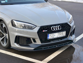 Maxton Design Gloss Black Front Splitter V.1 Audi Rs5 F5 Coupe / Sportback (2017-Up)