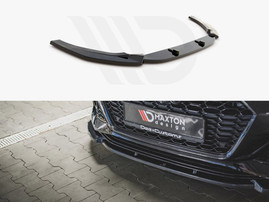 Maxton Design Gloss Black Front Splitter V2 Audi Rs5 F5 Facelift (2020-)