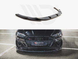 Maxton Design Gloss Black Front Splitter V3 Audi Rs5 F5 Facelift (2020-)