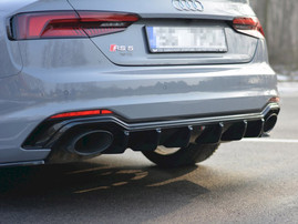 Maxton Design Gloss Black Rear Valance Audi Rs5 F5 Coupe / Sportback (2017-)