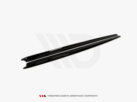 Maxton Design Gloss Black Side Skirts Diffusers Audi Rs6 C5